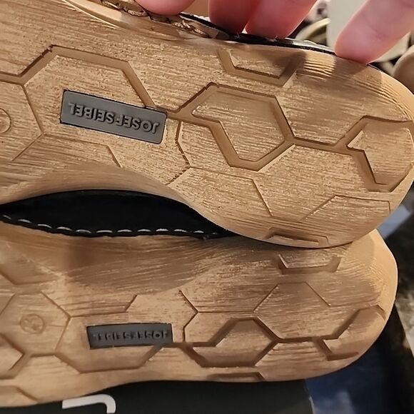 Men's Black Leather Casual Shoes Josef Seibel size eu 41(8)US NIB - Picture 9 of 9